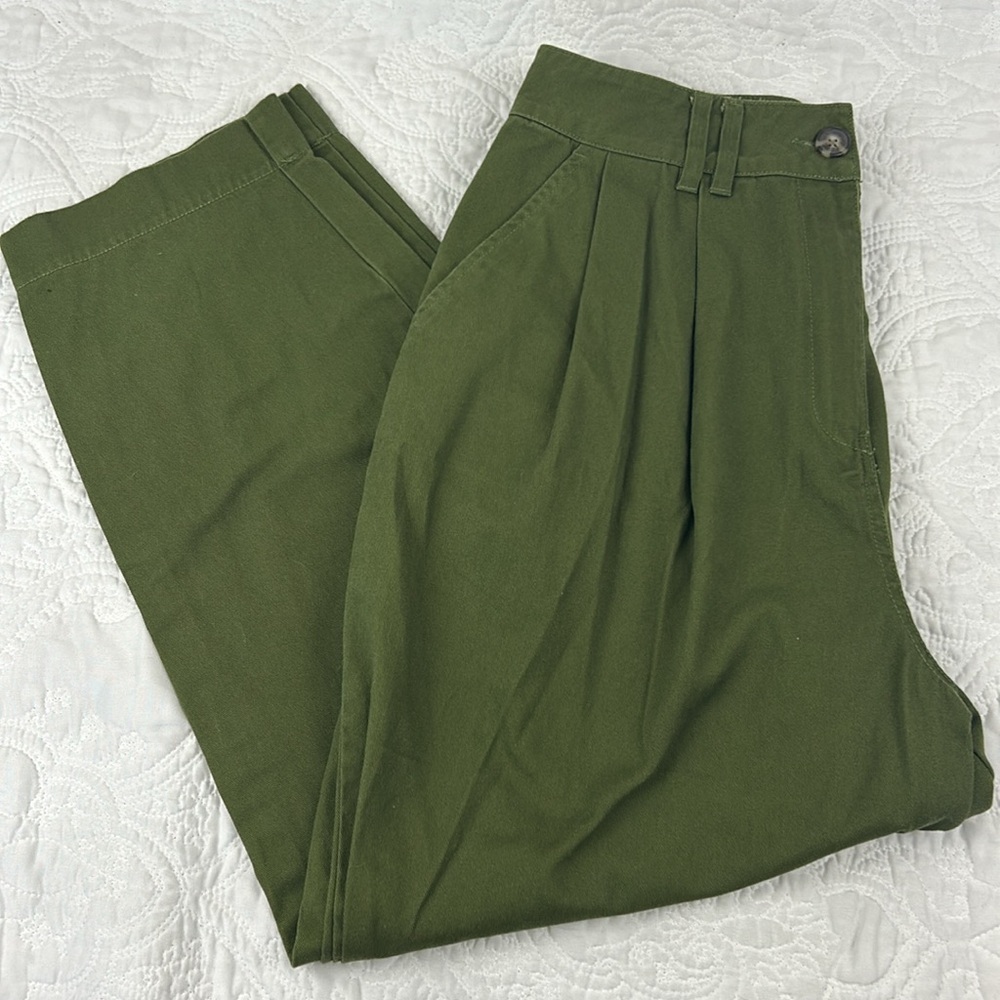 ASOS design Green high waisted pleated Pants, Women’s 8